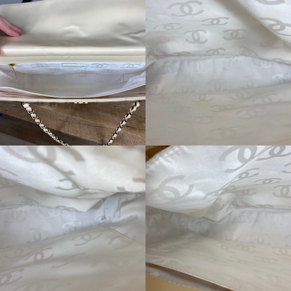 SOLD Chanel Chocolate Bar Patent Leather Tote - Picture 14 of 16